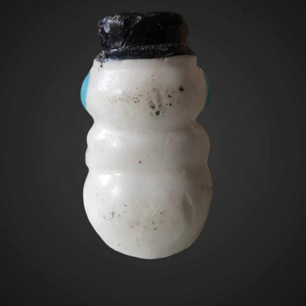 Bougie de Noël en forme de bonhomme de neige - Accessoire festif pour décorer votre maison