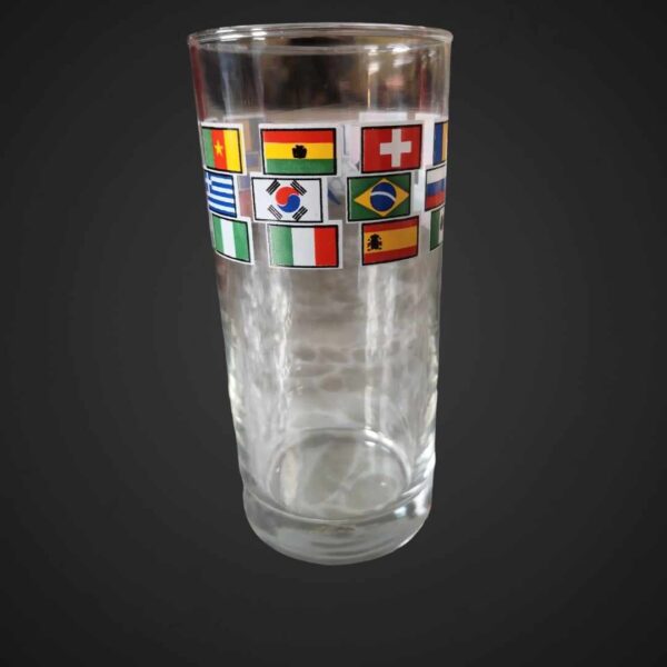 Verre décoré mondial de football U S A 1994 - Bro-kant