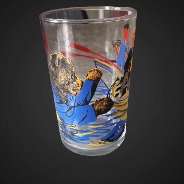 Verre décoré "Bonne nuit les petits" avec Pimprenelle, Nicolas et Nounours - Bro-kant