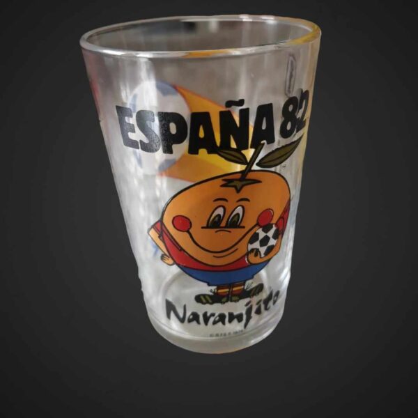 Verre décoré mondial de football 1982 Espagne - Bro-kant