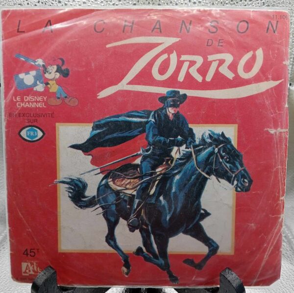 Vinyle collector 45T- 1985 la chanson de Zorro