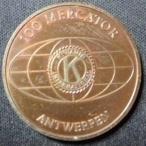Bro-kant - Jeton touristique d'Antwerpen de 1982 -100 Mercator par Kiwanis international