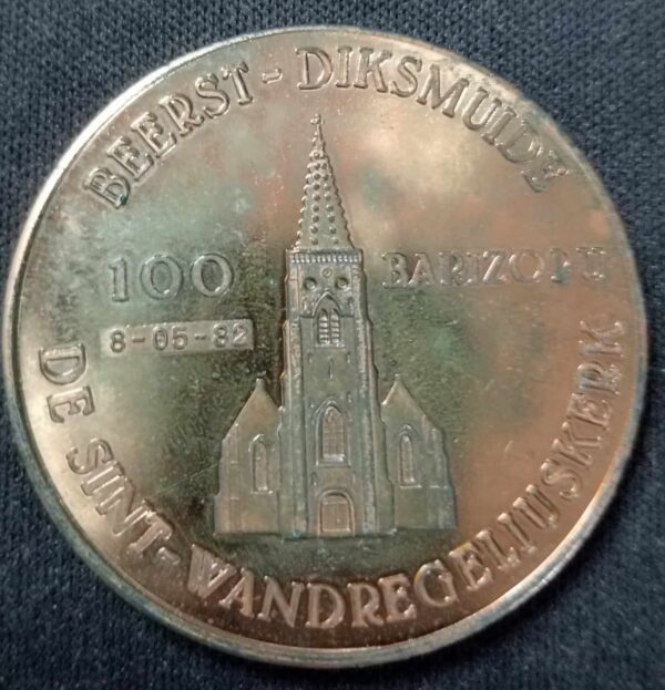 Bro-kant - Jeton Touristique Beerst Diksmuide - 100 Barizopu - 08-05-1982
