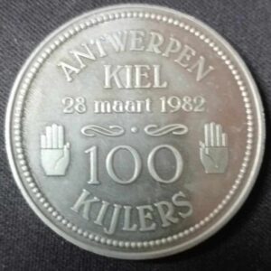 Bro-kant - Jeton Touristique Antwerpen Kiel - 100 Kijlers - 28 maart 1982