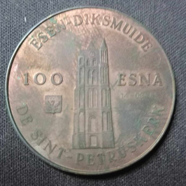 Bro-kant - Jeton Touristique Esen Diksmuide - 100 Esna - 14 - 08 - 82