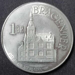 Bro-kant - Jeton touristique Brasschaat - 1267-1981 - 1 Bracenter | Souvenir historique