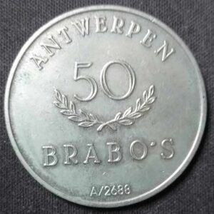 Bro-kant - Jeton Touristique Antwerpen 50 Brabo's - A/2688 - 1981