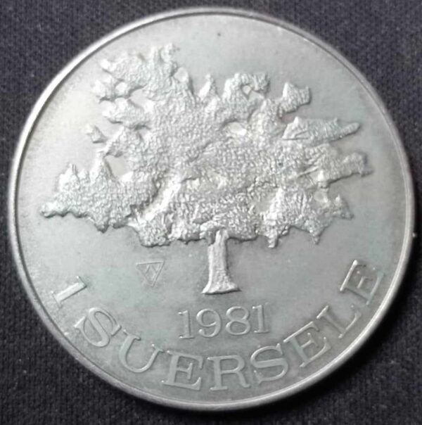 Bro-kant - Jeton touristique Zoersel - 1 suersele - 1981 - Souvenir commémoratif