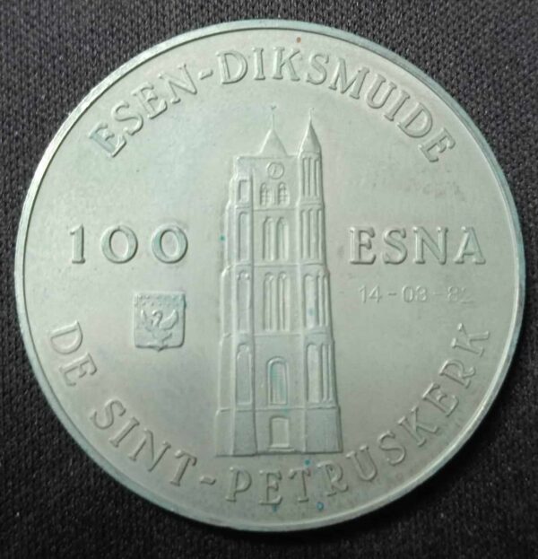 Bro-kant - Jeton Touristique Esen Diksmuide - 100 Esna - 14 - 08 - 82