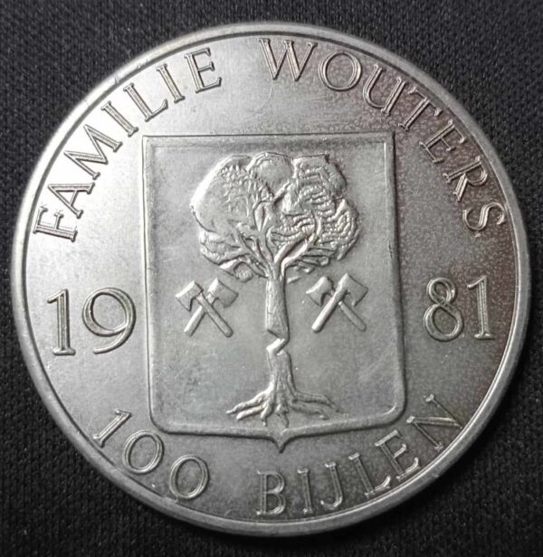 Bro-kant - Jeton Touristique Deurne Sterckshof - Famille Wouters 1981 100 Bijlen