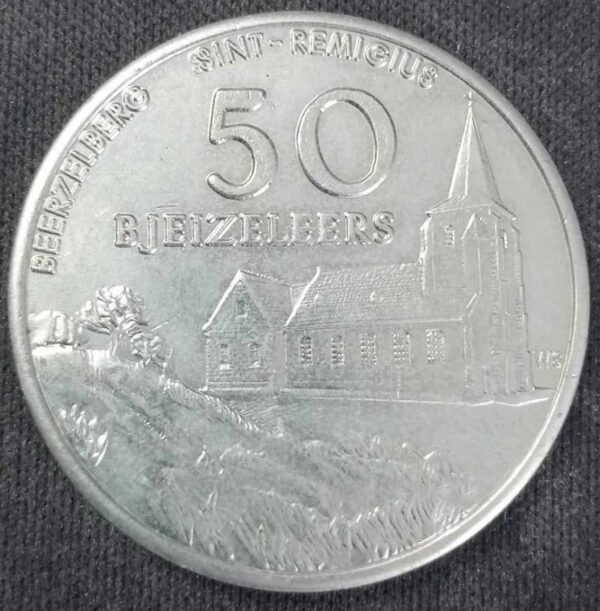 Bro-kant - Jeton Touristique 50 Bjeizeleers - Beerzelberg Sint-Remigius - Laiton de nickel
