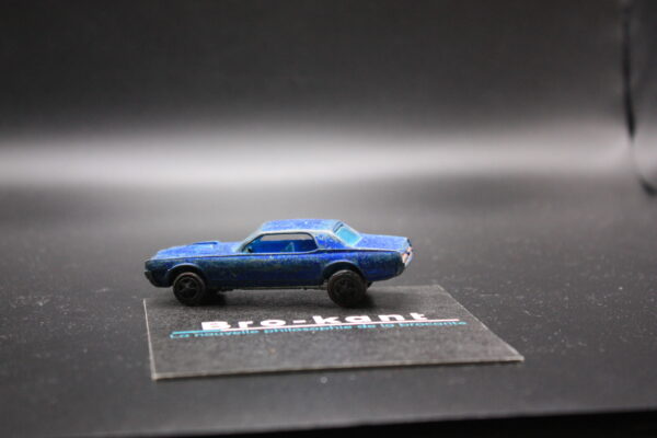 Hot Wheels Redline Custom Cougar 1967 bleu bleu int. Fabriqué à Hong Kong – Image 4